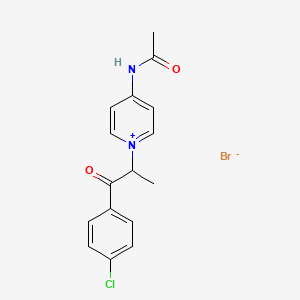 4-(acetylamino)-1-[2-(4-chlorophenyl)-1-methyl-2-oxoethyl]pyridinium bromide