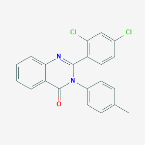 molecular formula C21H14Cl2N2O B506213 2-(2,4-dichlorophenyl)-3-(4-methylphenyl)-4(3H)-quinazolinone 