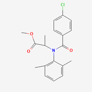 methyl N-(4-chlorobenzoyl)-N-(2,6-dimethylphenyl)alaninate