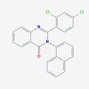 molecular formula C24H14Cl2N2O B506215 2-(2,4-dichlorophenyl)-3-(1-naphthyl)-4(3H)-quinazolinone 