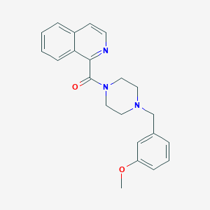 molecular formula C22H23N3O2 B5062178 1-{[4-(3-methoxybenzyl)-1-piperazinyl]carbonyl}isoquinoline trifluoroacetate 