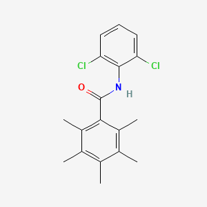 molecular formula C18H19Cl2NO B5062182 N-(2,6-dichlorophenyl)-2,3,4,5,6-pentamethylbenzamide 