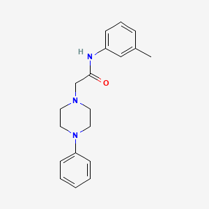 N-(3-methylphenyl)-2-(4-phenyl-1-piperazinyl)acetamide