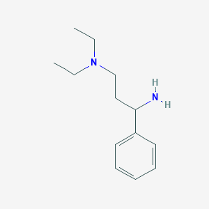 molecular formula C13H22N2 B050622 N1,N1-Diethyl-3-phenylpropane-1,3-diamine CAS No. 113640-41-8