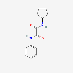 molecular formula C14H18N2O2 B5062203 N-cyclopentyl-N'-(4-methylphenyl)ethanediamide 