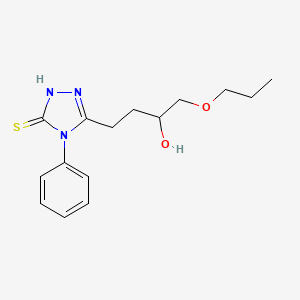 molecular formula C15H21N3O2S B5062220 4-(5-mercapto-4-phenyl-4H-1,2,4-triazol-3-yl)-1-propoxy-2-butanol 