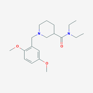 molecular formula C19H30N2O3 B5062224 1-(2,5-dimethoxybenzyl)-N,N-diethyl-3-piperidinecarboxamide 