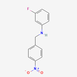 molecular formula C13H11FN2O2 B5062234 (3-fluorophenyl)(4-nitrobenzyl)amine 