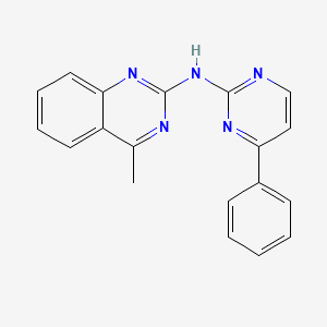 4-methyl-N-(4-phenyl-2-pyrimidinyl)-2-quinazolinamine