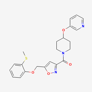 3-({1-[(5-{[2-(methylthio)phenoxy]methyl}-3-isoxazolyl)carbonyl]-4-piperidinyl}oxy)pyridine