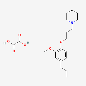 molecular formula C20H29NO6 B5062285 1-[3-(4-allyl-2-methoxyphenoxy)propyl]piperidine oxalate 