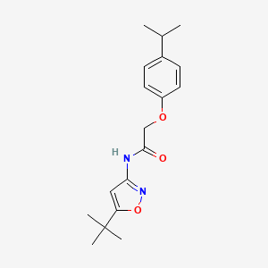 molecular formula C18H24N2O3 B5062299 N-(5-tert-butyl-3-isoxazolyl)-2-(4-isopropylphenoxy)acetamide 