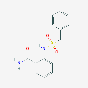 molecular formula C14H14N2O3S B506230 2-[(Benzylsulfonyl)amino]benzamide 