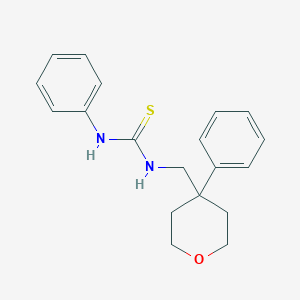 molecular formula C19H22N2OS B506234 1-Phenyl-3-[(4-phenyloxan-4-yl)methyl]thiourea CAS No. 355820-44-9