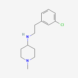 molecular formula C14H21ClN2 B5062341 N-[2-(3-chlorophenyl)ethyl]-1-methyl-4-piperidinamine 