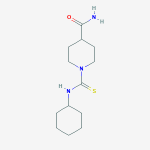 molecular formula C13H23N3OS B506236 1-(Cyclohexylcarbamothioyl)piperidine-4-carboxamide CAS No. 333758-69-3