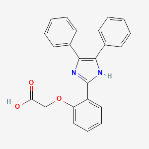 molecular formula C23H18N2O3 B5062374 [2-(4,5-diphenyl-1H-imidazol-2-yl)phenoxy]acetic acid 