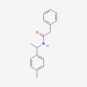molecular formula C17H19NO B5062378 N-[1-(4-methylphenyl)ethyl]-2-phenylacetamide 