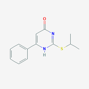 molecular formula C13H14N2OS B506239 6-phenyl-2-propan-2-ylsulfanyl-1H-pyrimidin-4-one CAS No. 428858-85-9