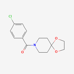 molecular formula C14H16ClNO3 B5062409 8-(4-chlorobenzoyl)-1,4-dioxa-8-azaspiro[4.5]decane 