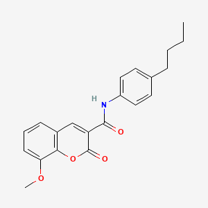 molecular formula C21H21NO4 B5062456 N-(4-butylphenyl)-8-methoxy-2-oxo-2H-chromene-3-carboxamide 