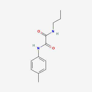 molecular formula C12H16N2O2 B5062465 N-(4-methylphenyl)-N'-propylethanediamide 