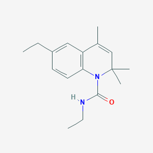 molecular formula C17H24N2O B506247 N,6-diethyl-2,2,4-trimethyl-1(2H)-quinolinecarboxamide 