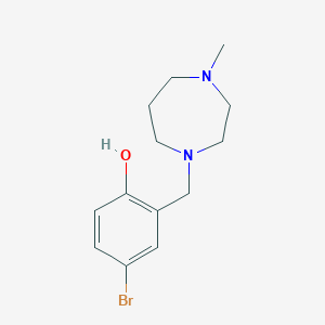 molecular formula C13H19BrN2O B5062470 4-bromo-2-[(4-methyl-1,4-diazepan-1-yl)methyl]phenol 