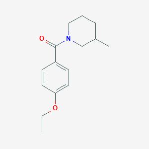 molecular formula C15H21NO2 B5062502 1-(4-ethoxybenzoyl)-3-methylpiperidine 