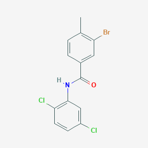 molecular formula C14H10BrCl2NO B5062517 3-bromo-N-(2,5-dichlorophenyl)-4-methylbenzamide 