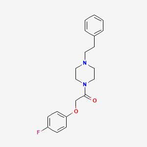 molecular formula C20H23FN2O2 B5062540 1-[(4-fluorophenoxy)acetyl]-4-(2-phenylethyl)piperazine 