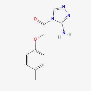 molecular formula C11H12N4O2 B5062545 4-[(4-methylphenoxy)acetyl]-4H-1,2,4-triazol-3-amine 