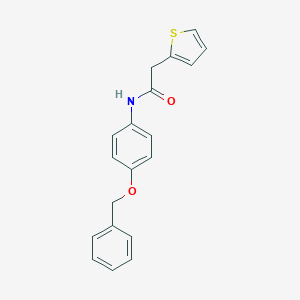 molecular formula C19H17NO2S B506261 N-(4-phenylmethoxyphenyl)-2-thiophen-2-ylacetamide CAS No. 349432-84-4