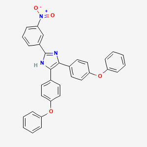molecular formula C33H23N3O4 B5062624 2-(3-nitrophenyl)-4,5-bis(4-phenoxyphenyl)-1H-imidazole 