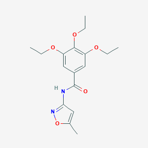 molecular formula C17H22N2O5 B506263 3,4,5-triethoxy-N-(5-methyl-3-isoxazolyl)benzamide CAS No. 349441-51-6