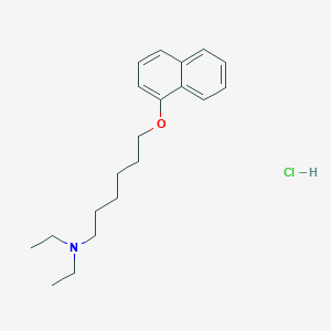 molecular formula C20H30ClNO B5062631 N,N-diethyl-6-(1-naphthyloxy)-1-hexanamine hydrochloride 