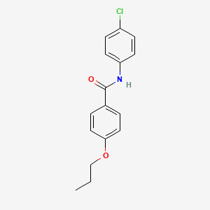 molecular formula C16H16ClNO2 B5062661 N-(4-chlorophenyl)-4-propoxybenzamide 