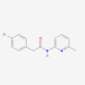 molecular formula C14H13BrN2O B506268 2-(4-bromophenyl)-N-(6-methylpyridin-2-yl)acetamide 
