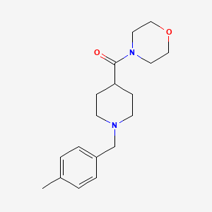 molecular formula C18H26N2O2 B5062689 4-{[1-(4-methylbenzyl)-4-piperidinyl]carbonyl}morpholine 