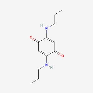 molecular formula C12H18N2O2 B5062694 2,5-bis(propylamino)benzo-1,4-quinone 