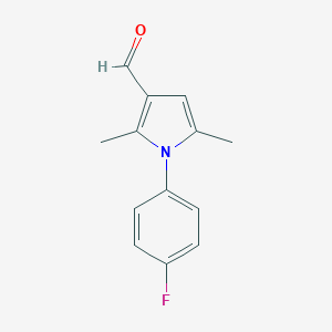 molecular formula C13H12FNO B050627 1-(4-氟苯基)-2,5-二甲基-1H-吡咯-3-甲醛 CAS No. 119673-50-6