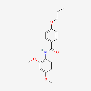 molecular formula C18H21NO4 B5062701 N-(2,4-dimethoxyphenyl)-4-propoxybenzamide 