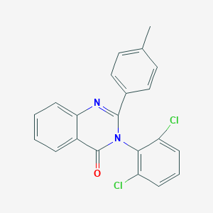 molecular formula C21H14Cl2N2O B506271 3-(2,6-dichlorophenyl)-2-(4-methylphenyl)-4(3H)-quinazolinone 