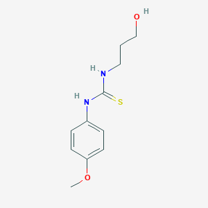 molecular formula C11H16N2O2S B506272 1-(3-Hydroxypropyl)-3-(4-methoxyphenyl)thiourea 