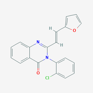 molecular formula C20H13ClN2O2 B506274 3-(2-chlorophenyl)-2-[2-(2-furyl)vinyl]-4(3H)-quinazolinone 