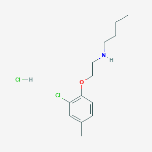 molecular formula C13H21Cl2NO B5062749 N-[2-(2-chloro-4-methylphenoxy)ethyl]-1-butanamine hydrochloride 