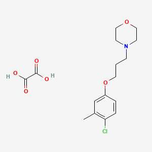 molecular formula C16H22ClNO6 B5062773 4-[3-(4-chloro-3-methylphenoxy)propyl]morpholine oxalate 