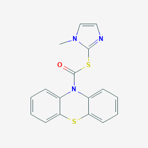 S-(1-methyl-1H-imidazol-2-yl) 10H-phenothiazine-10-carbothioate