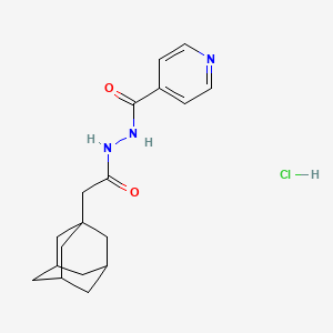 molecular formula C18H24ClN3O2 B5062812 N'-(1-adamantylacetyl)isonicotinohydrazide hydrochloride 