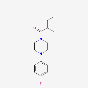 molecular formula C16H23FN2O B5062836 1-(4-fluorophenyl)-4-(2-methylpentanoyl)piperazine CAS No. 6199-20-8